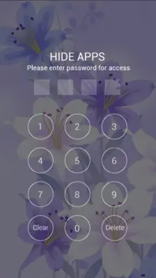 Purple beautiful flower theme for Galaxy android App screenshot 0